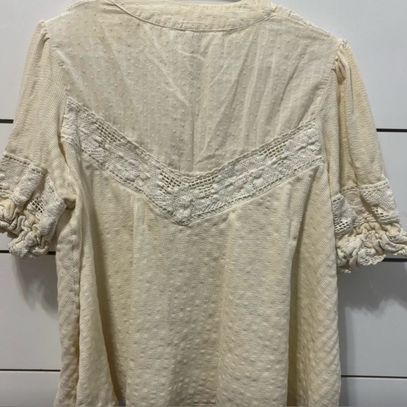 Free People “Walk In The Park” Ruffled Top size Large - Picture 3 of 6